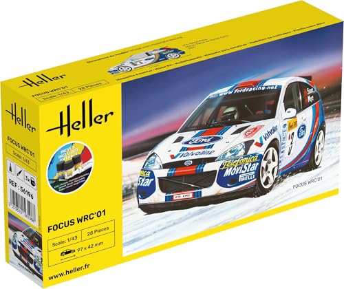 HELLER - Maquette Voiture Starter Kit Focus Wrc'01 |heller|56196| 1:43