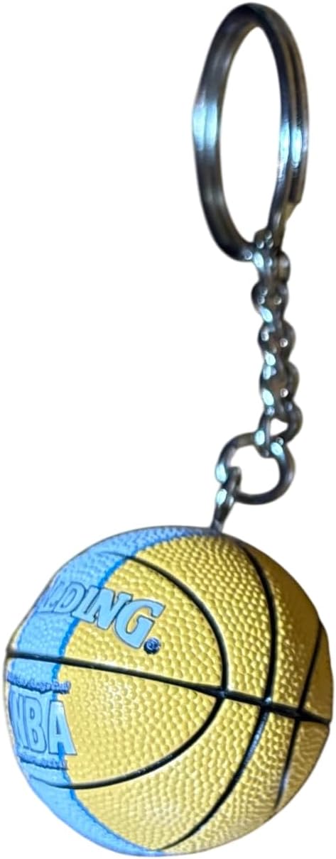 Generico Thund Keyring Yellow Ball Basketball Men Women Child Accessory Backpack Fan Gift Idea