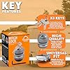 Xtremeauto Trailer Hitch Lock Ball - Caravan Security Anti-Theft Device, Zinc Alloy Expanding Lock for Caravans & Trailers Tow Hitch #4