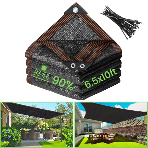 Riare 90% Black Shade Cloth 6.5 x 10 FT