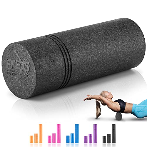 Foam Roller - for Self Massage Exercise, Back Pain, Relieve Muscles, Legs,Trigger Point, Yoga, Physical Therapy, Body Stretching, Deep Tissue - 16 Inch / Black / High Density Foam Roller - for Self Massage Exercise, Back Pain, Relieve Muscles, Legs,Trigger Point, Yoga, Physical Therapy, Body Stretching, Deep Tissue - 16 Inch / Black / High Density