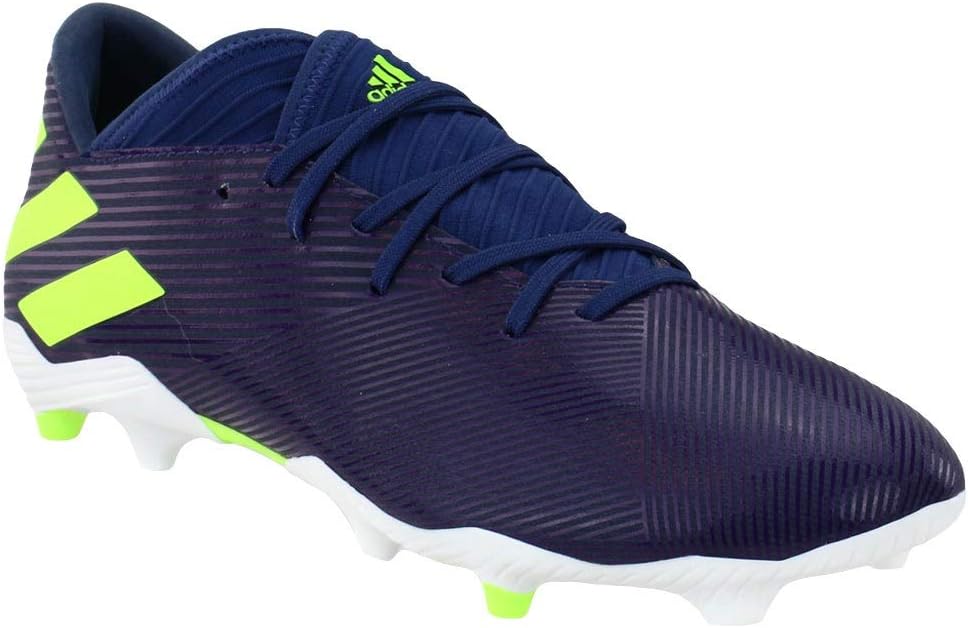 adidas Men's Nemeziz Messi 19.3 FG Sneaker, Indigo/Green/Purple, 7 M US