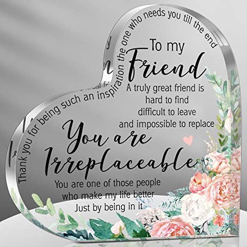 Spiareal Friends Gifts for Women Friendship Plaque, Vintage Style