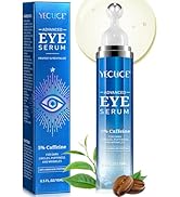 Sérum contour des yeux pour les cernes et les poches - Crème contour des yeux anti-âge à 5 % de caféine, avec rétinol hyaluron...