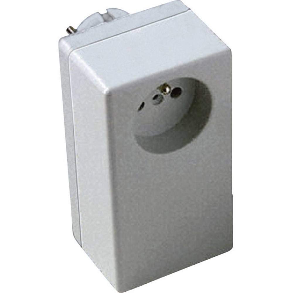 TRU COMPONENTS ESU 1200 E/CEE Stecker-Gehäuse 125 x 67 x 50 Polycarbonat, ABS Lichtgrau 1 St.