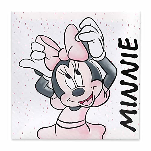 Image of Disney Minnie Mouse Playful Gallery Wrapped Canvas Wall Decor - Adorable Minnie Mouse Wall Art for Home