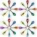 32 Pieces Wooden Fiesta Maracas 8 Designs Cinco De Mayo Noisemaker Mexican Fiesta Party Favors, Music Toys for Kids, Toddlers, Party Decorations for Birthday Baby Shower Taco Tuesday Event