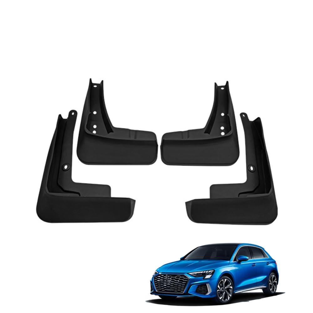 AMHVMU 4pcs Mud Flaps for Audi A3 Sport Hatchback (High-end - Sport Version) 2021-2025