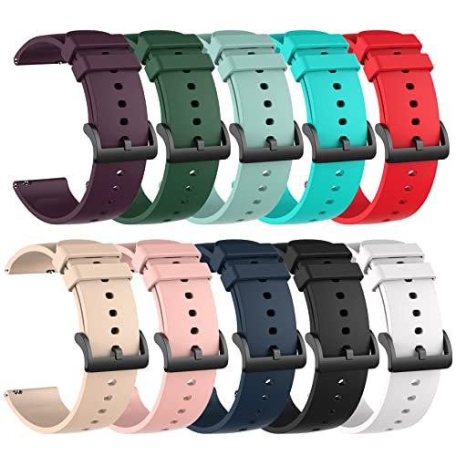 FitTurn [10-Pack] Compatible with OPPO Watch Sport/X2/X/4 Pro/3 Pro/for Carbinox X-Ranger, Vortex...