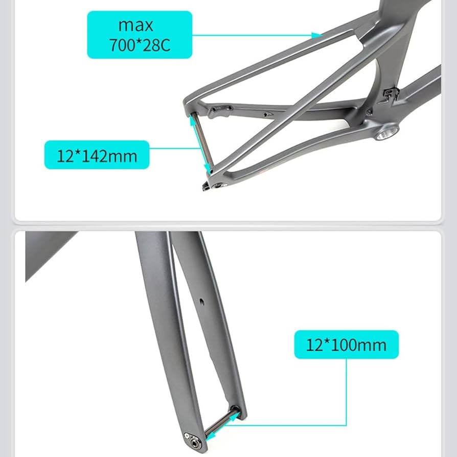 Amazon.co.jp: カーボン 700C ロードバイク フレームセット 48/50/52cm