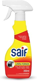 Limpa fornos com gatilho saif 300ml saif limpador de forno spray