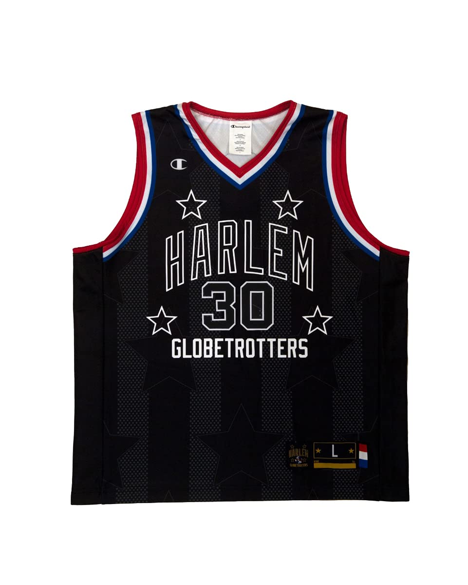 Harlem Globetrotters Zeus #30 Black Replica Jersey by Champion X-Large