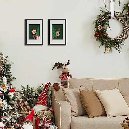 Image of upsimples 8x12 Picture Frame, Display Pictures 6x8 with Mat or 8x12 Without, Wall Hanging Photo Frames, Black, 1 Pack