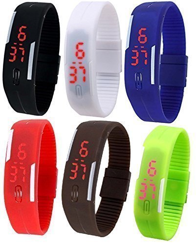See full amazon price history chart for S S TRADERS-Unisex Multicolor Set of 6 Digital Rubber Jelly Slim Silicone Sports Led Smart Band Watch for Boys, Girls, Men, Women S S TRADERS-Unisex Multicolor Set of 6 Digital Rubber Jelly Slim Silicone Sports Led Smart Band Watch for Boys, Girls, Men, Women (B01N5A0I65) Amazon Price History, Amazon Price Tracker