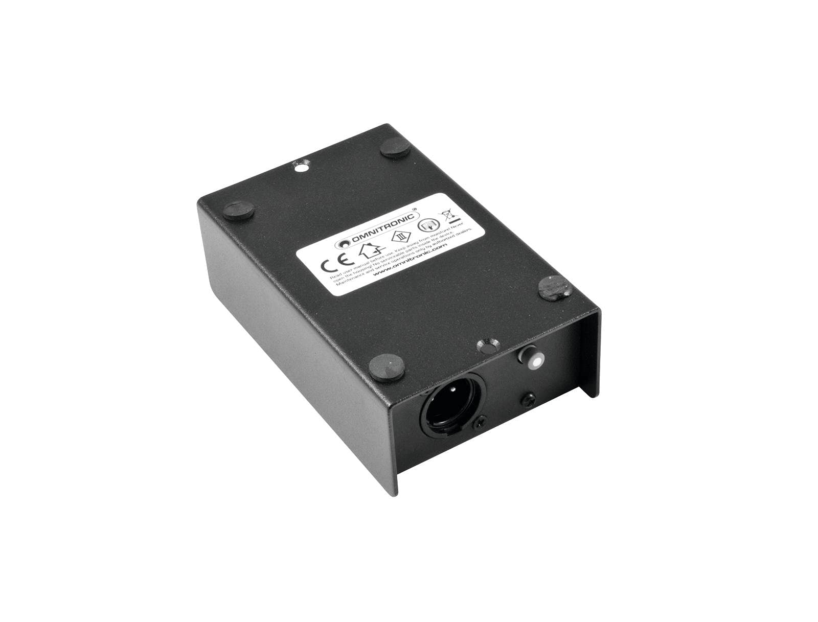 OMNITRONIC LH-053 DI-Box passiv | Passive 1-Kanal-DI-Box, Schwarz