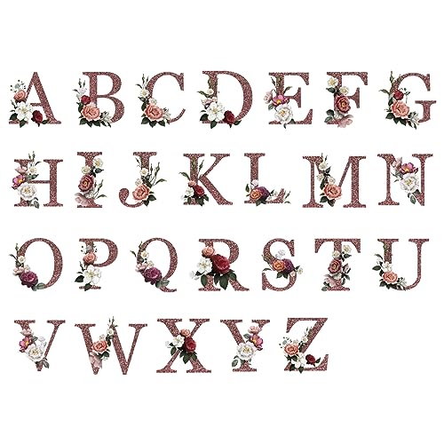 Nsipan Floral Letter Custom Luggage Cover with Elastic Suitcase Protector, Anti-Scratch Luggage Sleeve, Double-Sided Name Text Printing2