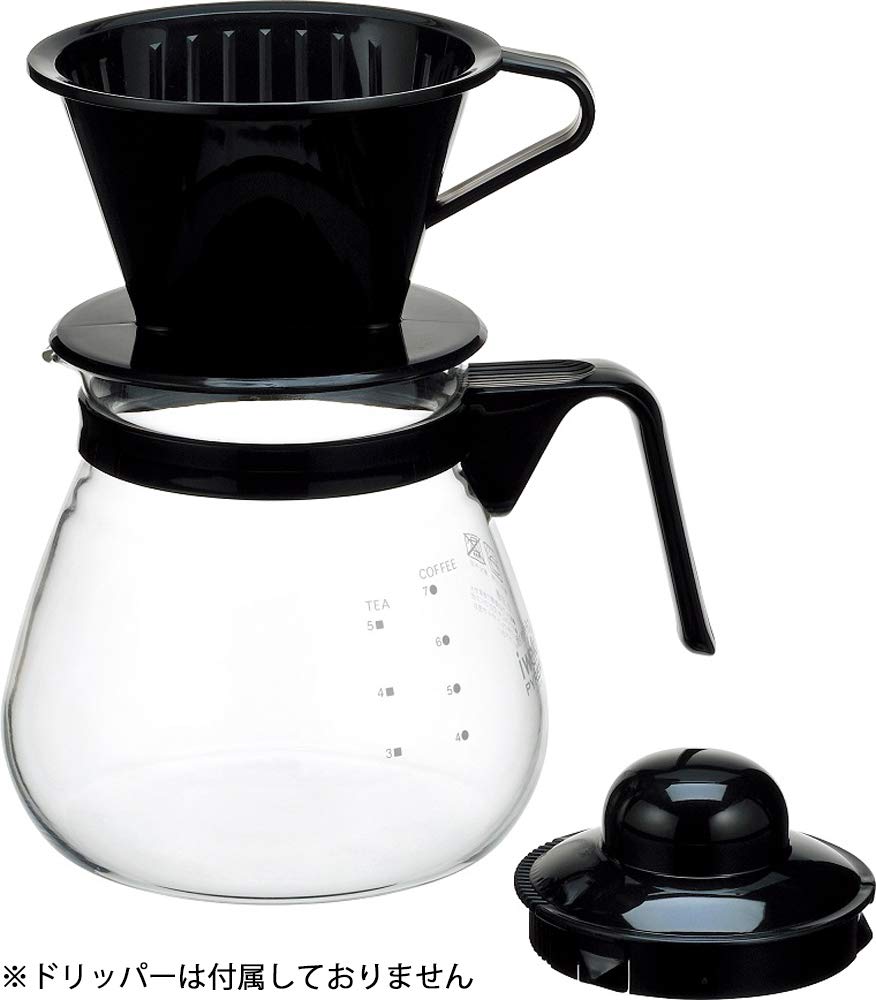 Amazon.com: iwaki KT7966-BK2 Heat-resistant Glass Coffee Drip Pot