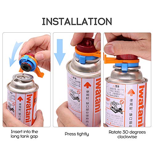 Adaptador de tanque de gás, Romacci Conversor de tanque de gás com suporte adaptador de cilindro de