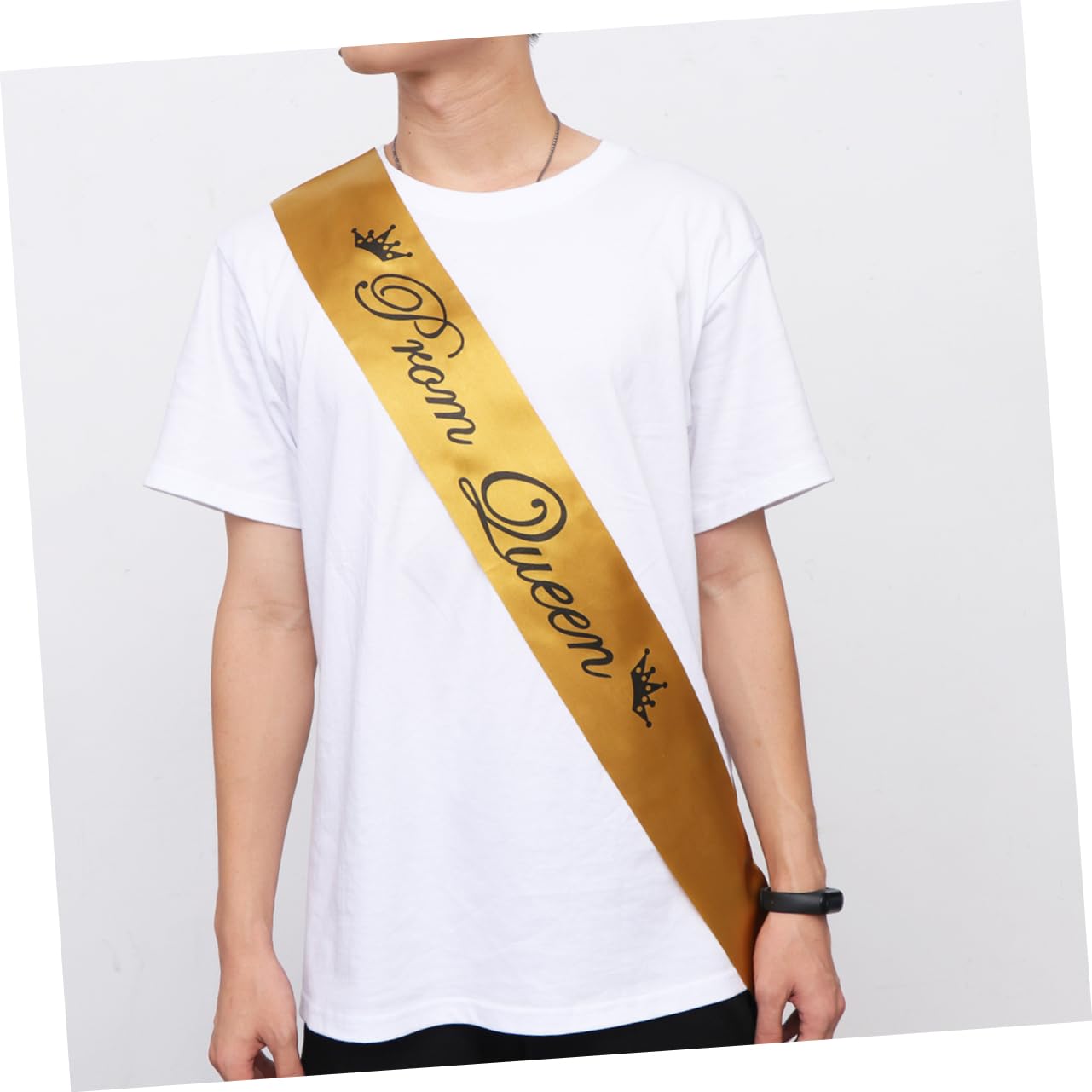 świąteczna świecąca girlanda, 4 sztuki szarfy Grad Ribbon Prom King i królowej balu(Goldenx2pcs,Mediumx3pcs)