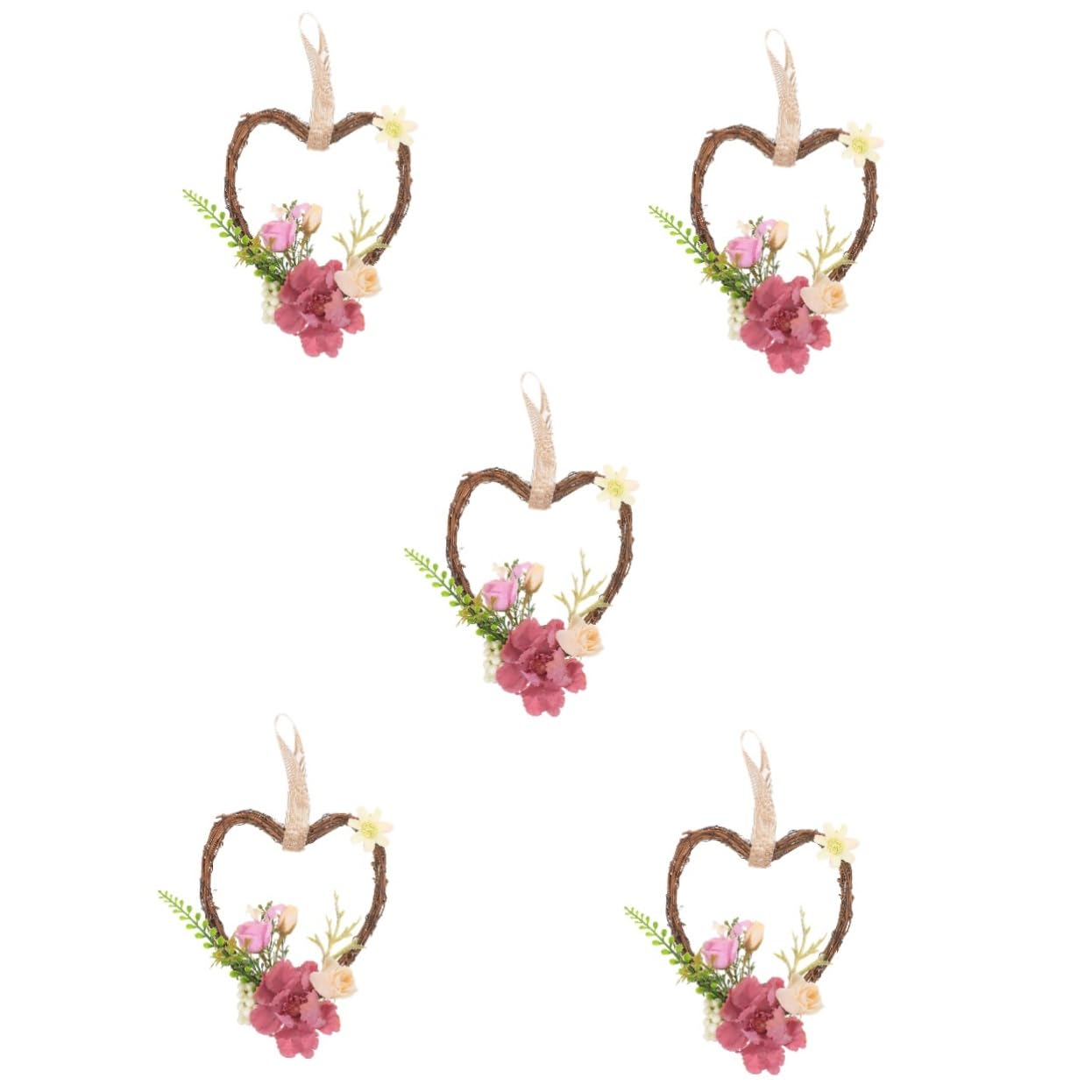ABOOFAN 5 Pezzi Di Ghirlande Nuziali Decorazioni Per Feste Ornamenti A Forma Di Cuore Per La Casa Decorazioni Da Parete