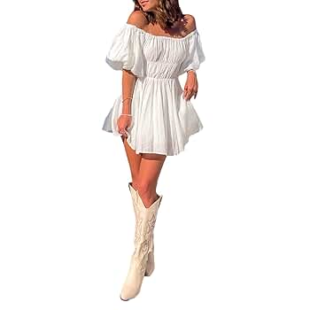 AJISAI mini frill puff OP ホワイト S Breathless frill sleeve mini dress white – Dress to Impress