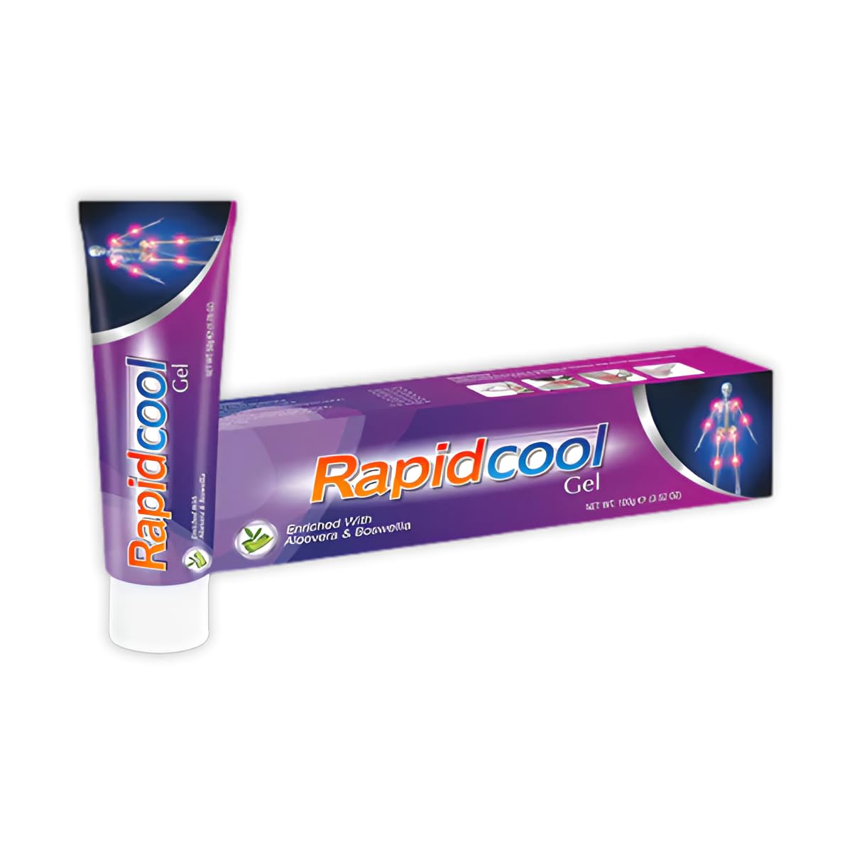 RapidCool Pain Relief Gel | Fast Acting Relief for Leg Pain, Neck Pain, Knee Pain, Shoulder Pain, and Back Pain | Ayurvedic Gel for Joint Pain, Muscle Pain, Sprains, Gym & Sports Injuries | Anti-Inflammatory Formula with Cooling Effect | 50g