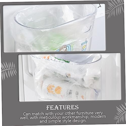 Caneca de basura pequeña rectangular para colgar en pared miniatura 4