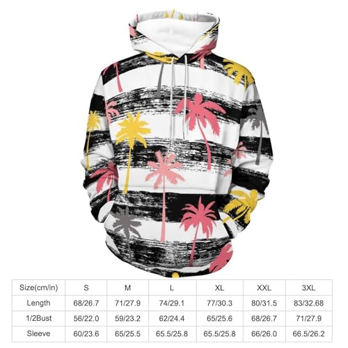 Sweat à capuche rayé original UMENG - Pull manches longues style unisexe S - 2