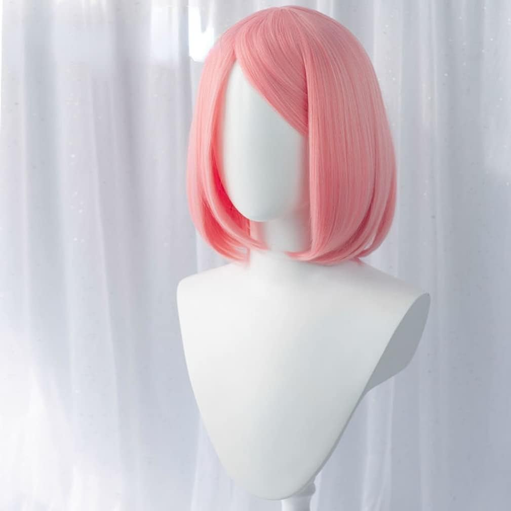 Sakura Haruno Cosplay Wig Hair Role Play Halloween Costume Party Wigs + Wig Cap