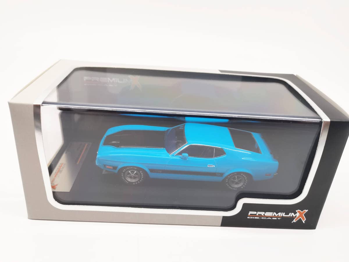 Amazon | PX 1/43 フォード マスタング MACH 1 1971 青 | ミニカー