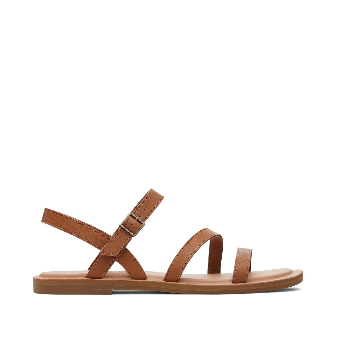 Toms Women's Marron Leather Strappy Sandals Kira