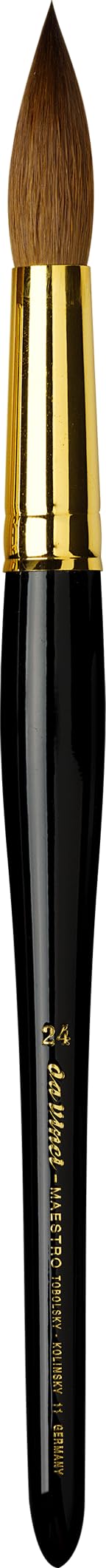 da Vinci Watercolor Series 11 Maestro Paint Brush, Fuller English Round Kolinsky Red Sable, Size 24