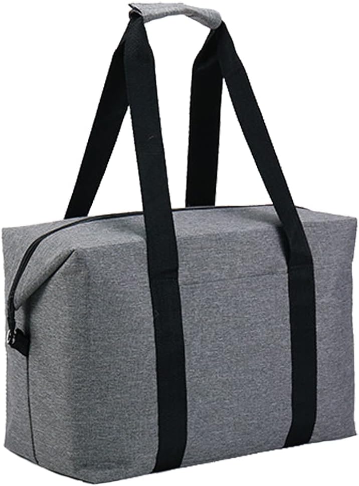 保冷バッグ 20L アルミ断熱層(厚さ5mm) 保温トートバッグ スクエア型 レジカゴ対応 2WAY 保冷時間6時間(室温30℃/保冷剤4個使用時) 折りたたみ可 おしゃれ 男女兼用 耐荷重10kg 防水加工