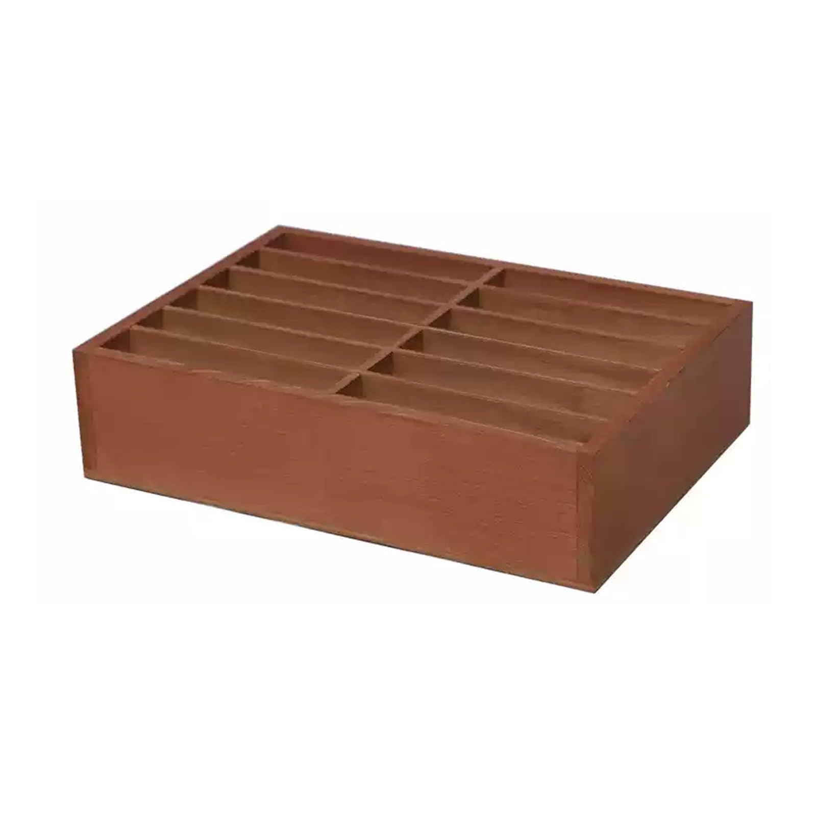 UGTFFT Mobile Phone Storage Box Wooden Desktop Storage Rack Mobile Phone Bracket Box,Solid Wood Structure Sturdy and Durable Easy to Move,Suitable for School Office Training Institutions(12 grids)