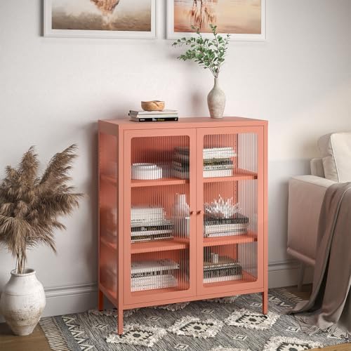 skølm Norns Metallkommode mit Glastüren – Vitrinenschrank...