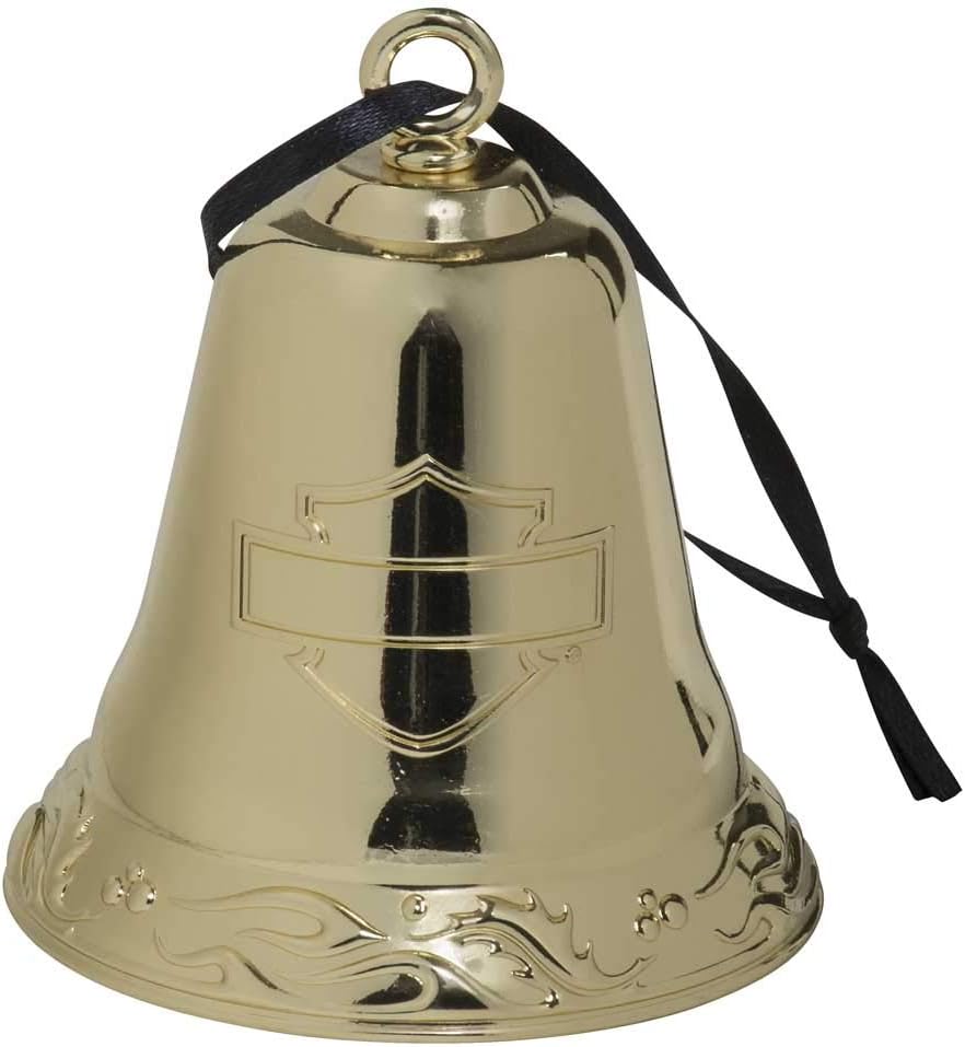 Harley-Davidson 2020 Functional Metal Bell Ornament - Gold Finish HDX-99197