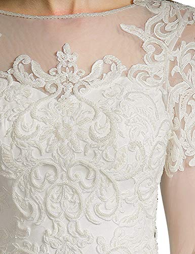 Tsbridal Long Sleeves Bohemian Wedding Dress For Bridal Ball Gown Lace Wedding Dresses015-W14 #TOP3