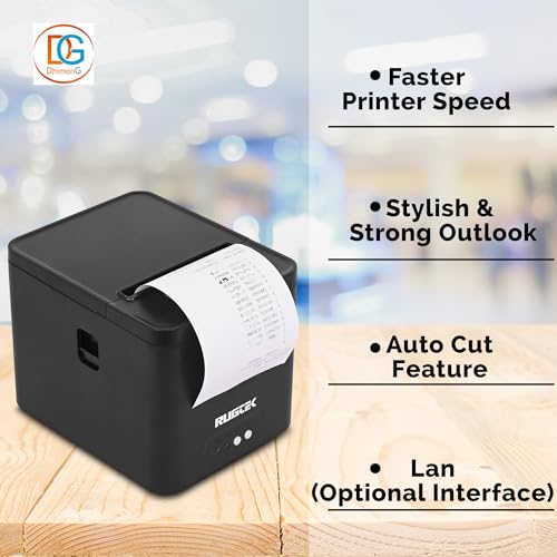 Image of Rugtek Rp 82 Compact UE Thermal Receipt Printer (USB+Enthernet)