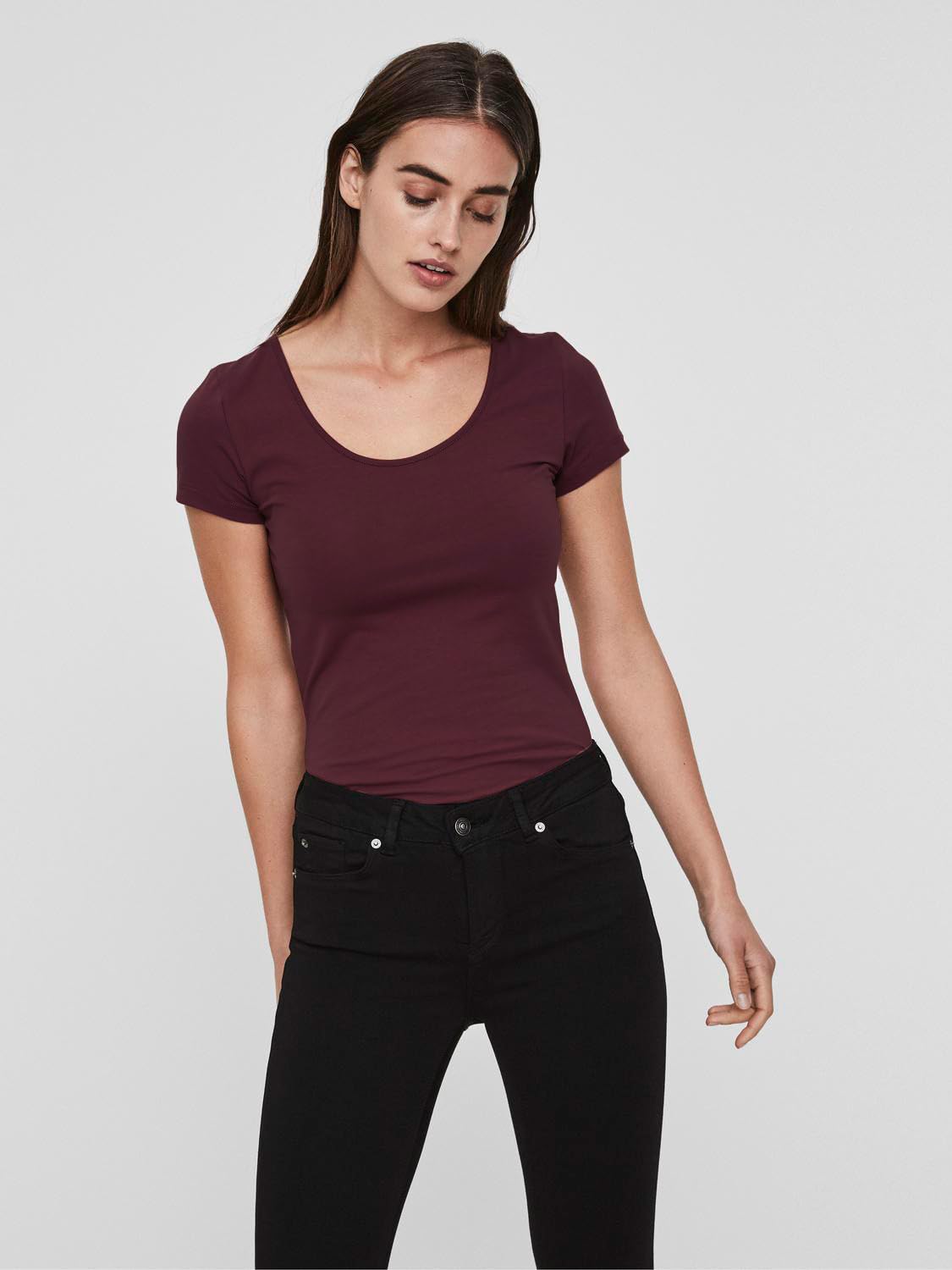 ONLY Damen Onllive Love S/S O-Neck Top JRS Blouse (1er Pack)