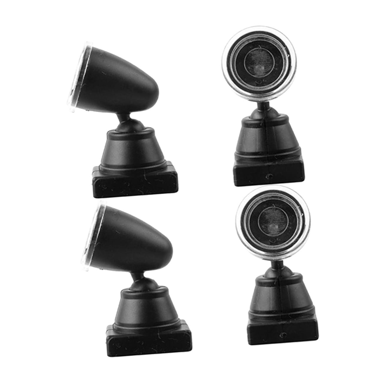 IWOWHERO 4Pcs Mini Railroad Signal Light Model Realistic Train Signal Decor for Sand Table Layout Tiny Spotlight Models for Mini House Decoration Indoor Crafting and Photo Props