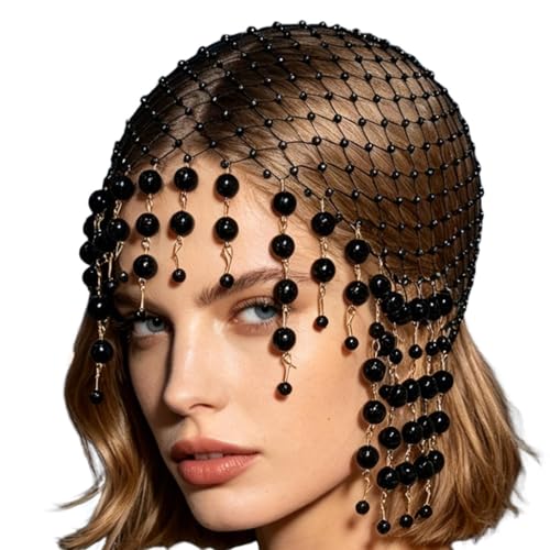 Chapeau féminin avec pompons de perles, cadeau idéal pour fiançailles