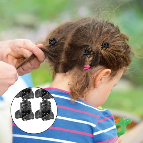 Mini Clip per Capelli Plastica, Nero Pinze Artigli...