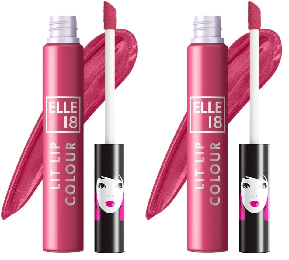 Image of Elle 18 Matte Liquid Lip Color Peppy Coral (Pack of 2)