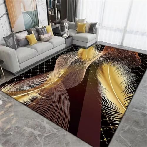 Moquette pas cher tapis lavable en machine salon noir 60x110cm - 2