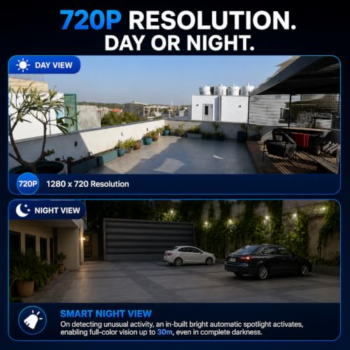 Image of Fire turtle Smarthome Dual Lens Mini Fox | 4+4MP WiFi CCTV Camera with PTZ & Fixed View | AI Motion Detection, Color Night Vision, Two-Way Audio, 360 Coverage, App Remote Access (Dual Wall)