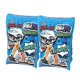 永和 アームリング（ビークルチーム） 腕浮き輪 うきわ アームヘルパー 両腕 2個セット 水泳練習用具 スイミング 幼児 子供 水遊び プール 海 ビーチ ブルー