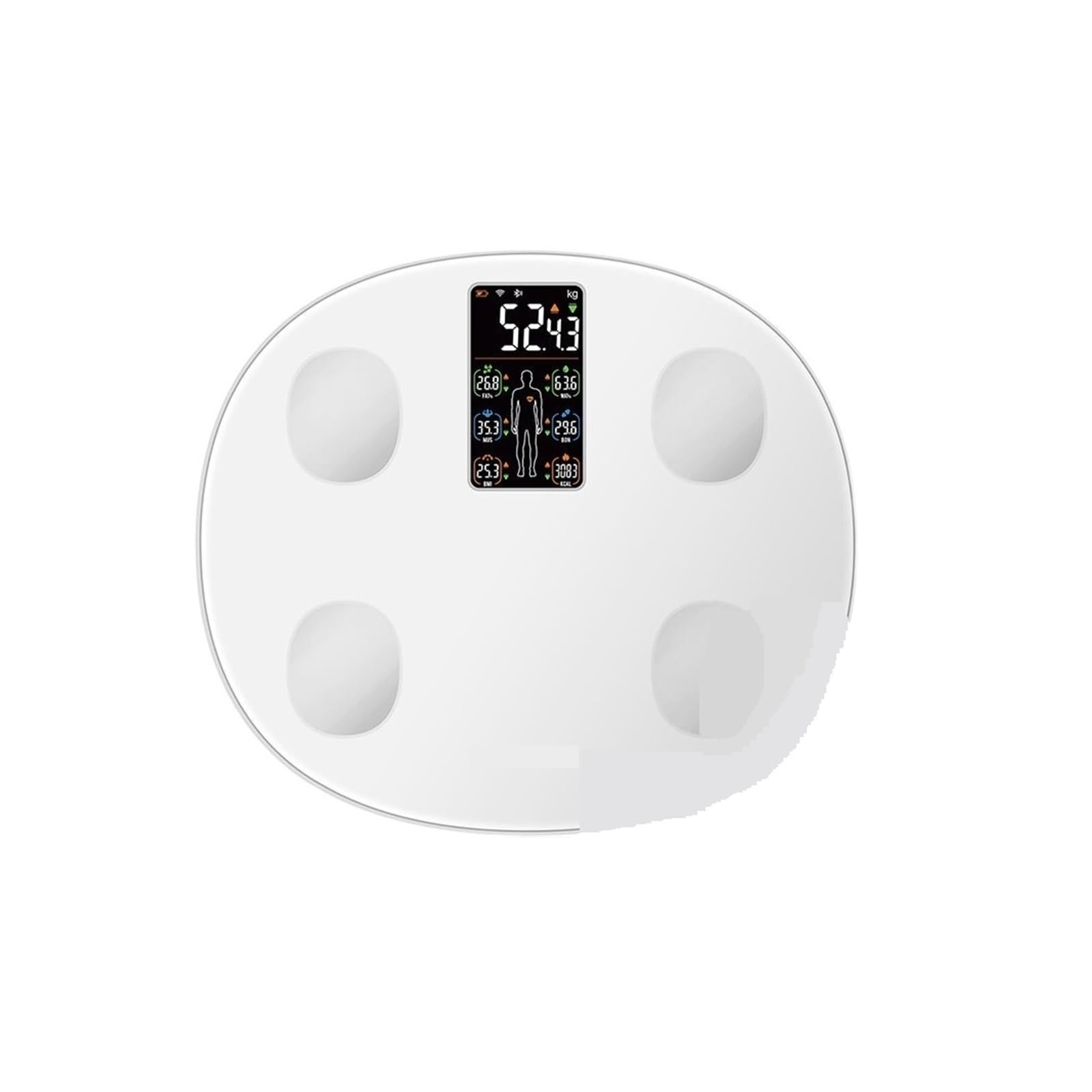Báscula Digital De Peso Corporal Con Pantalla For Grasa BMI Baño Bluetooth Inteligente Preciso FáCil De Leer