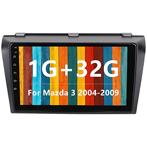Car Radio for Mazda 3 2004 2005 2006 2007 2008 2009 Double Din Car Stereo Bluetooth 9" Car Audio Android Navigation Indash Head Unit GPS WiFi Mirror Link USB FM SWC + Backup Camera