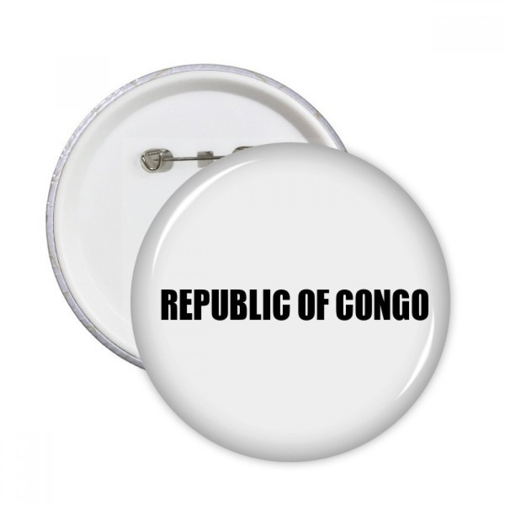 Badge République du Congo bouton rond idée cadeau souvenir taille M - 3