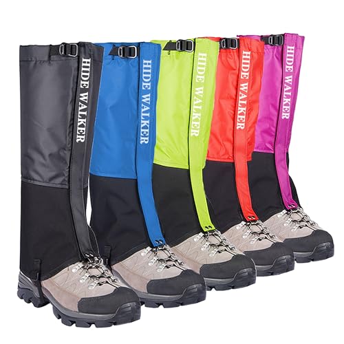 HIDEWALKER beenkappen, waterdicht, ademend en steekbestendig, voor skiën, kamperen, jagen, wandelen en klimmen, bergschoenen, zwart (HW, 41-43)